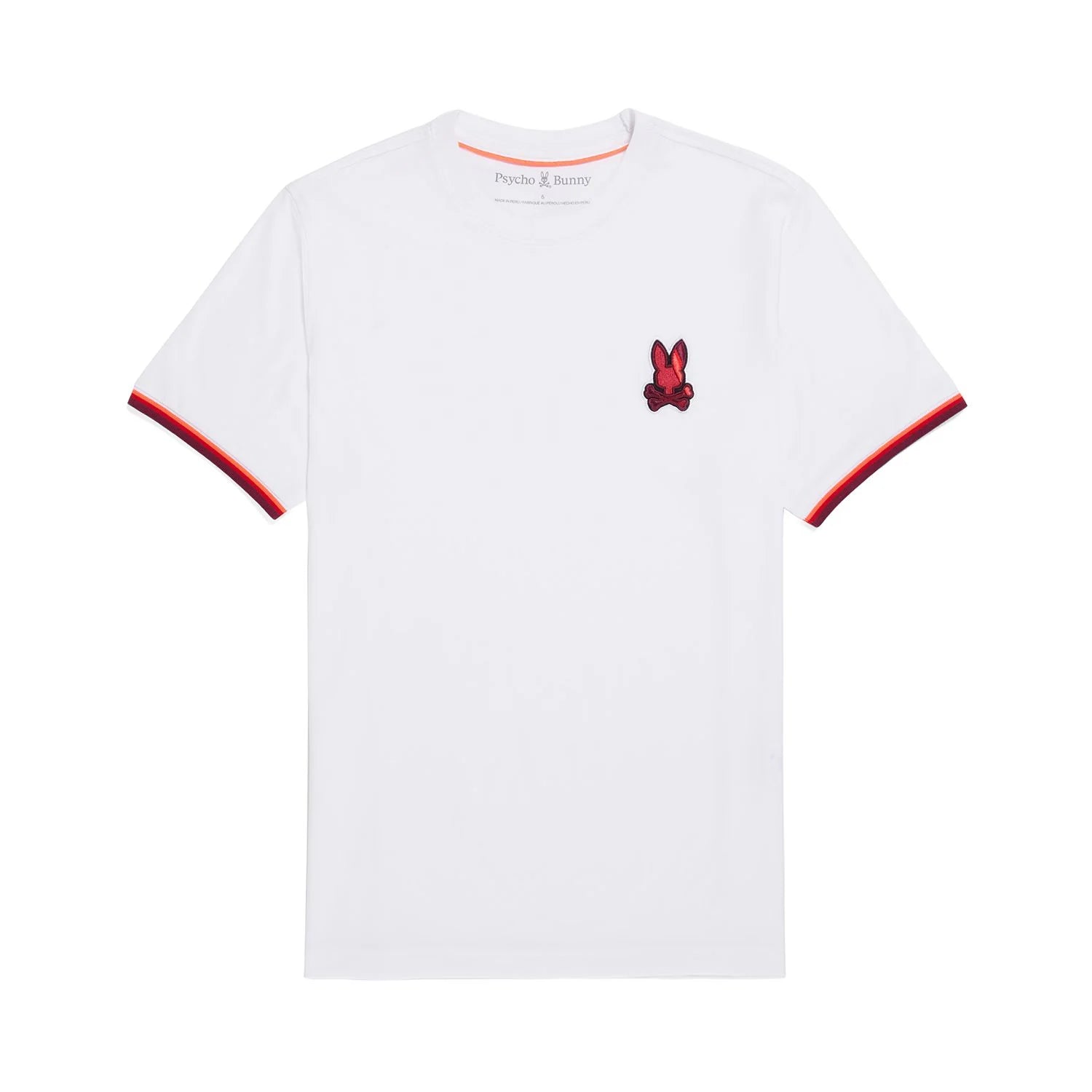 Psycho Bunny Apple Valley Embroidered Tee - White