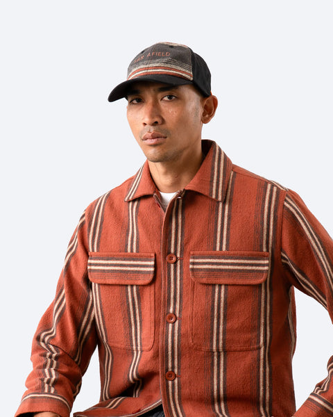 Far Afield Yara Stripe Normsk Jacket - Burnt Orange