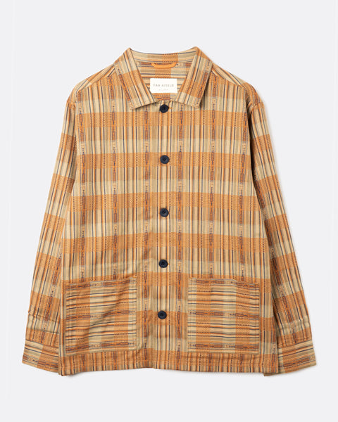 Far Afield Jiva Srtipe Bisset Jacket - Burnt Orange/Multi