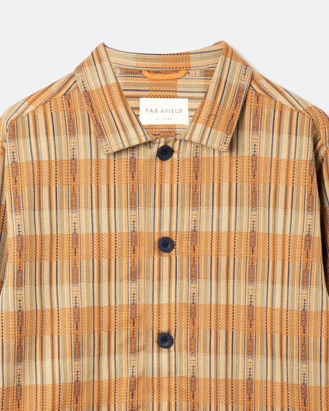 Far Afield Jiva Srtipe Bisset Jacket - Burnt Orange/Multi
