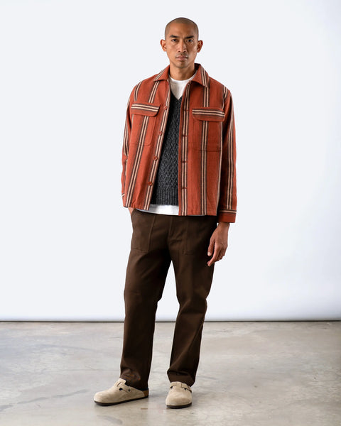 Far Afield Yara Stripe Normsk Jacket - Burnt Orange