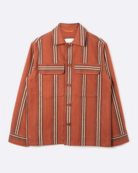 Far Afield Yara Stripe Normsk Jacket - Burnt Orange