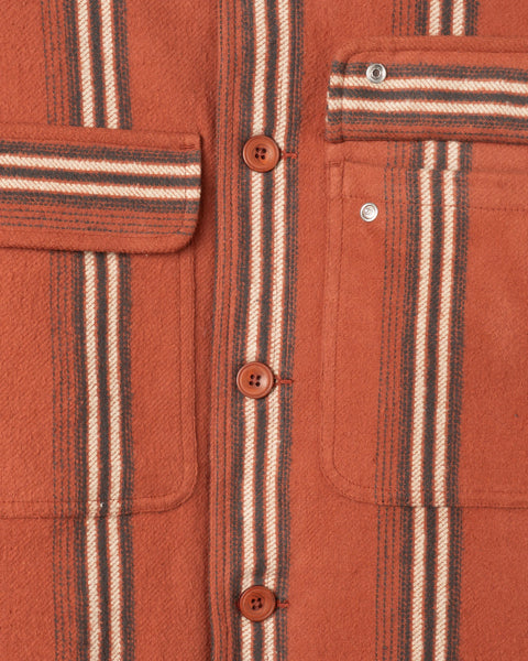 Far Afield Yara Stripe Normsk Jacket - Burnt Orange