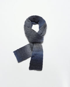 Far Afield Ombre Stripe Scarf - Black/Multi Recycled Cotton Blend