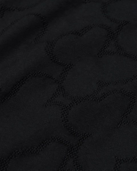 Far Afield Belser Polo - Black Floral Lace