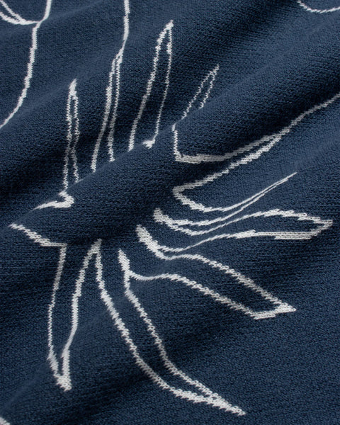 Zigger Palm Knit S/S Shirt - Blue