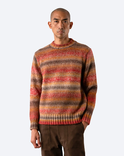 Far Afield Nepalese Sunset Dieter Knit - Red/Multi