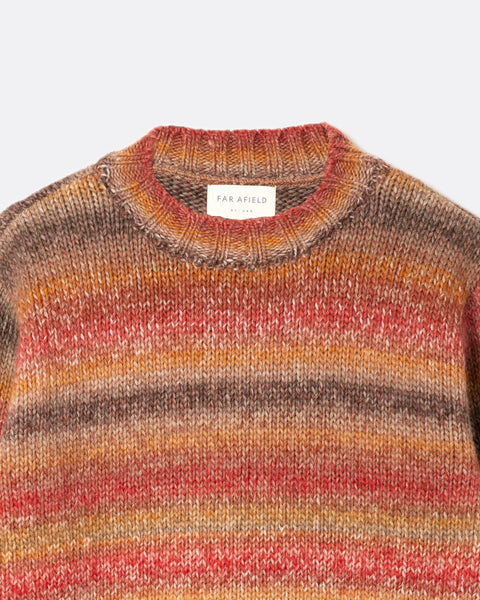 Far Afield Nepalese Sunset Dieter Knit - Red/Multi