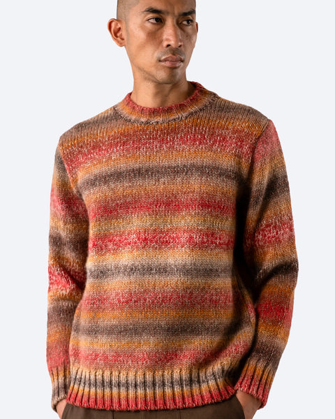 Far Afield Nepalese Sunset Dieter Knit - Red/Multi