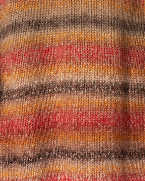Far Afield - Nepalese Sunset  Buckley Cardigan (Red/Multi Melange)