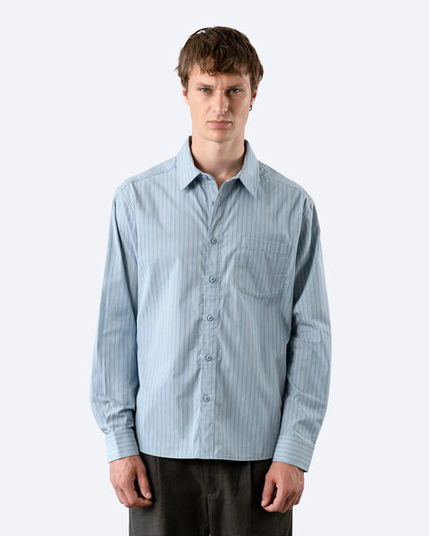 Far Afield L/S Day Shirt - Blue Stripe
