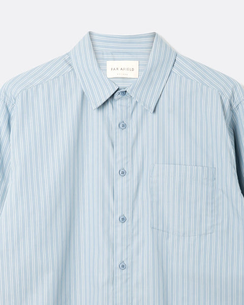 Far Afield L/S Day Shirt - Blue Stripe
