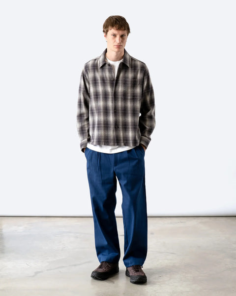 Far Afield Kal Check Busey Shirt - Dark Grey