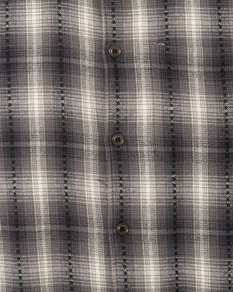 Far Afield Kal Check Busey Shirt - Dark Grey