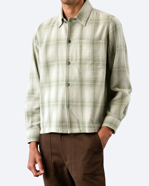 Far Afield Kali Check Busey Shirt - Green