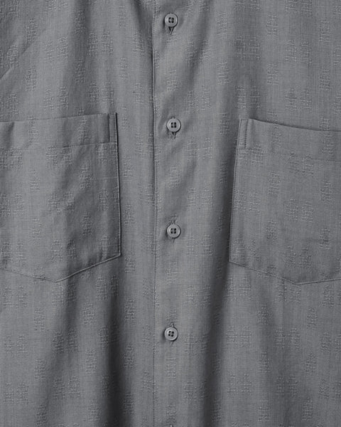 Far Afield L/S Lok Kala 2 Pocket Shirt - Folk Man (Dark Grey)