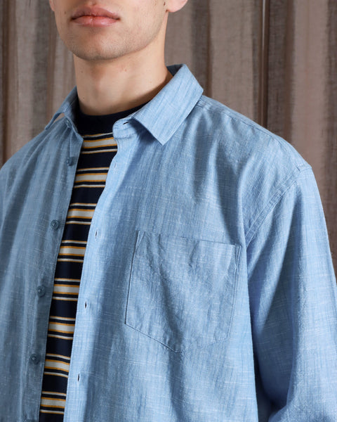 Far Afield Day Shirt - Allure Blue Chambray