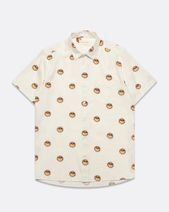 Far Afield S/S Classic Shirt - White Sunny Print