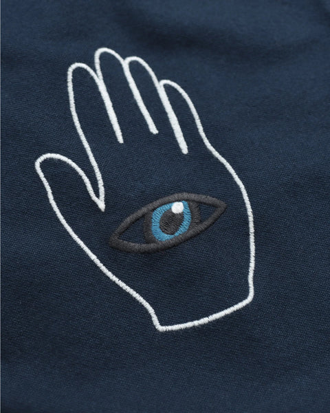 Far Afield Veloso Hand Eye Embroidered Shirt - Navy