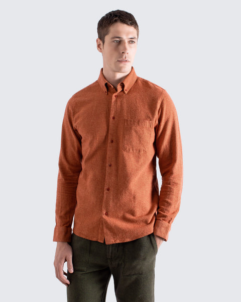 Far Afield Mod Button Down  L/S  Shirt - Red