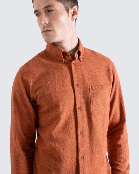 Far Afield Mod Button Down  L/S  Shirt - Red