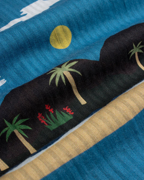 Far Afield Stachio Island Repeat S/S Shirt - Blue/Multi