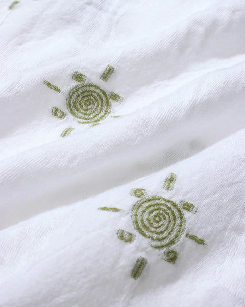 Far Afield Sunseeker S/S Shirt - White/Green