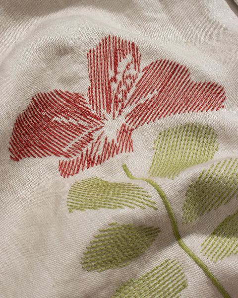 Far Afield Veloso Linen Bay Flower Shirt - Sand