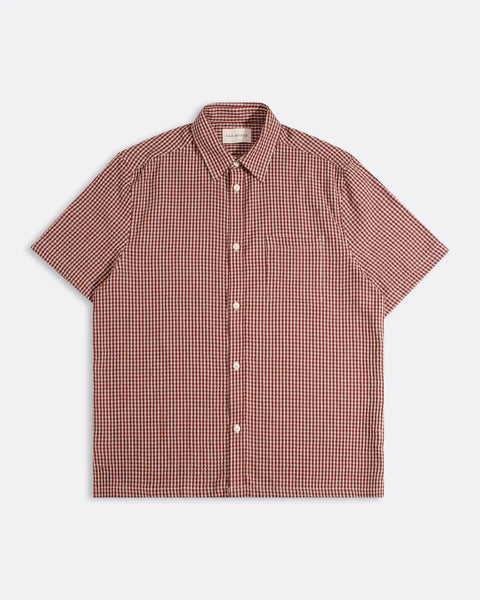 Far Afield Costa Gingham S/S Shirt - Red