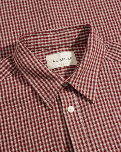 Far Afield Costa Gingham S/S Shirt - Red