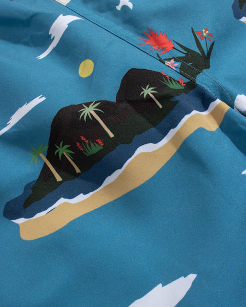 Far Afield Swim Short - Island Print