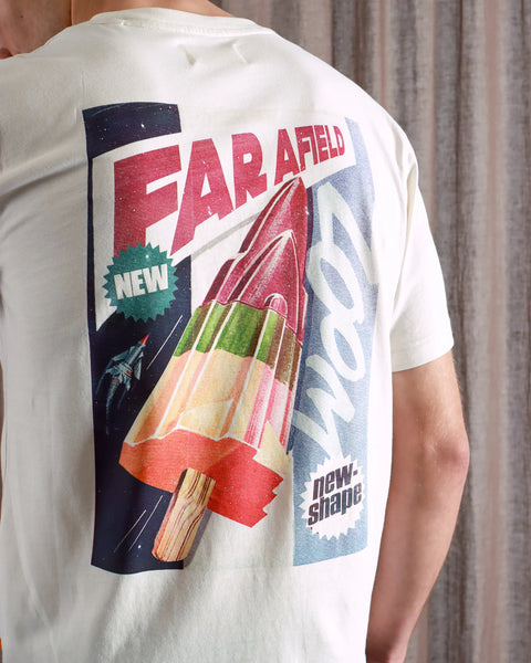 Far Afield Graphic S/S Tee - White Rocket Lolly