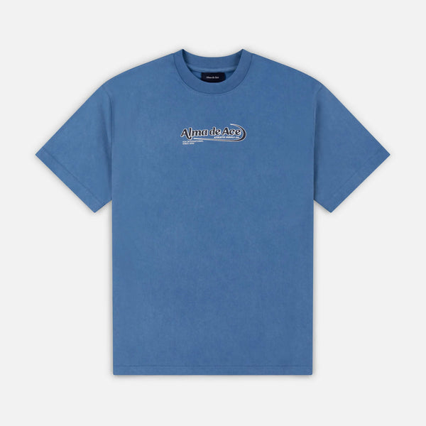 Alma de Ace Athletic Supply Centre Tee - Washed Blue