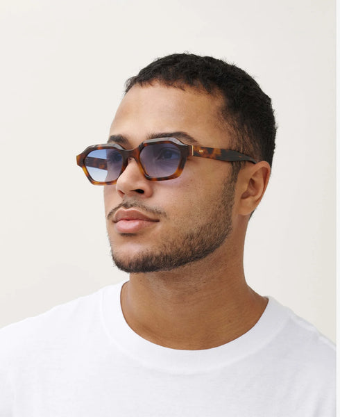 Messy Weekend Anthony Sunglasses - Tortoise/ Blue