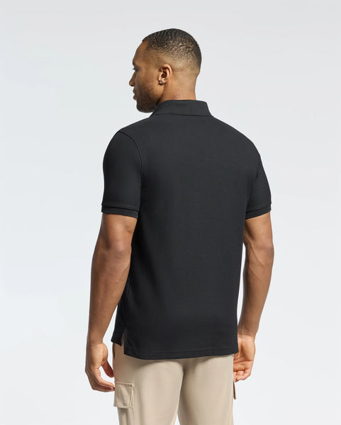Psycho Bunny Desert Pique Polo - Black