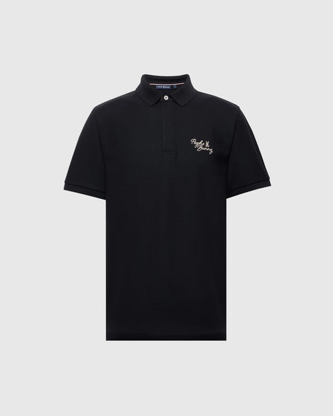 Psycho Bunny Desert Pique Polo - Black
