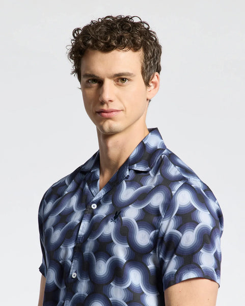 Psycho Bunny Paros Tencel Shirt - Evening Blue