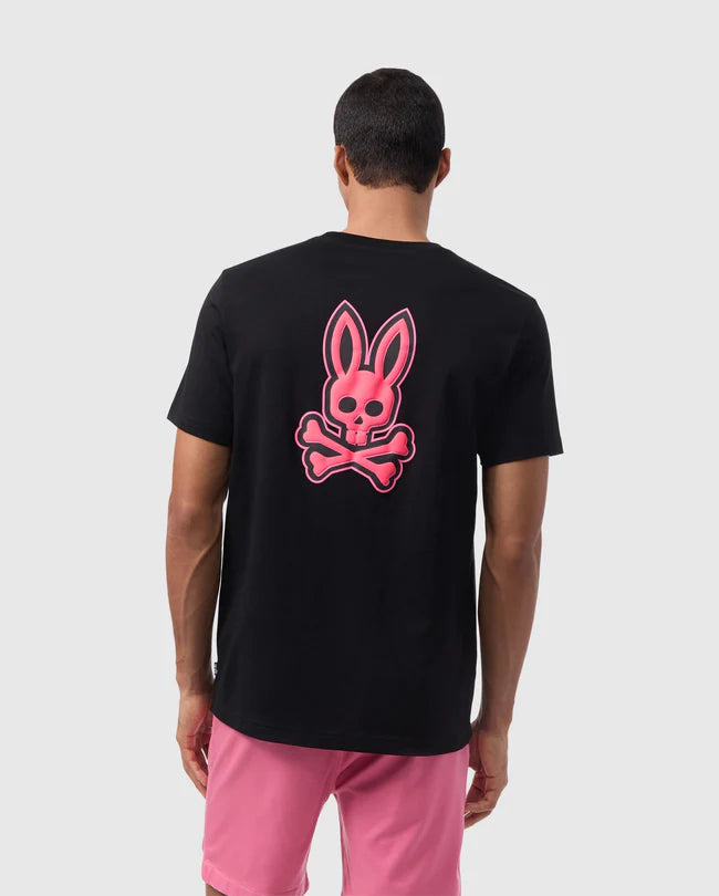 Psycho Bunny Sloan Back Graphic Tee - Black