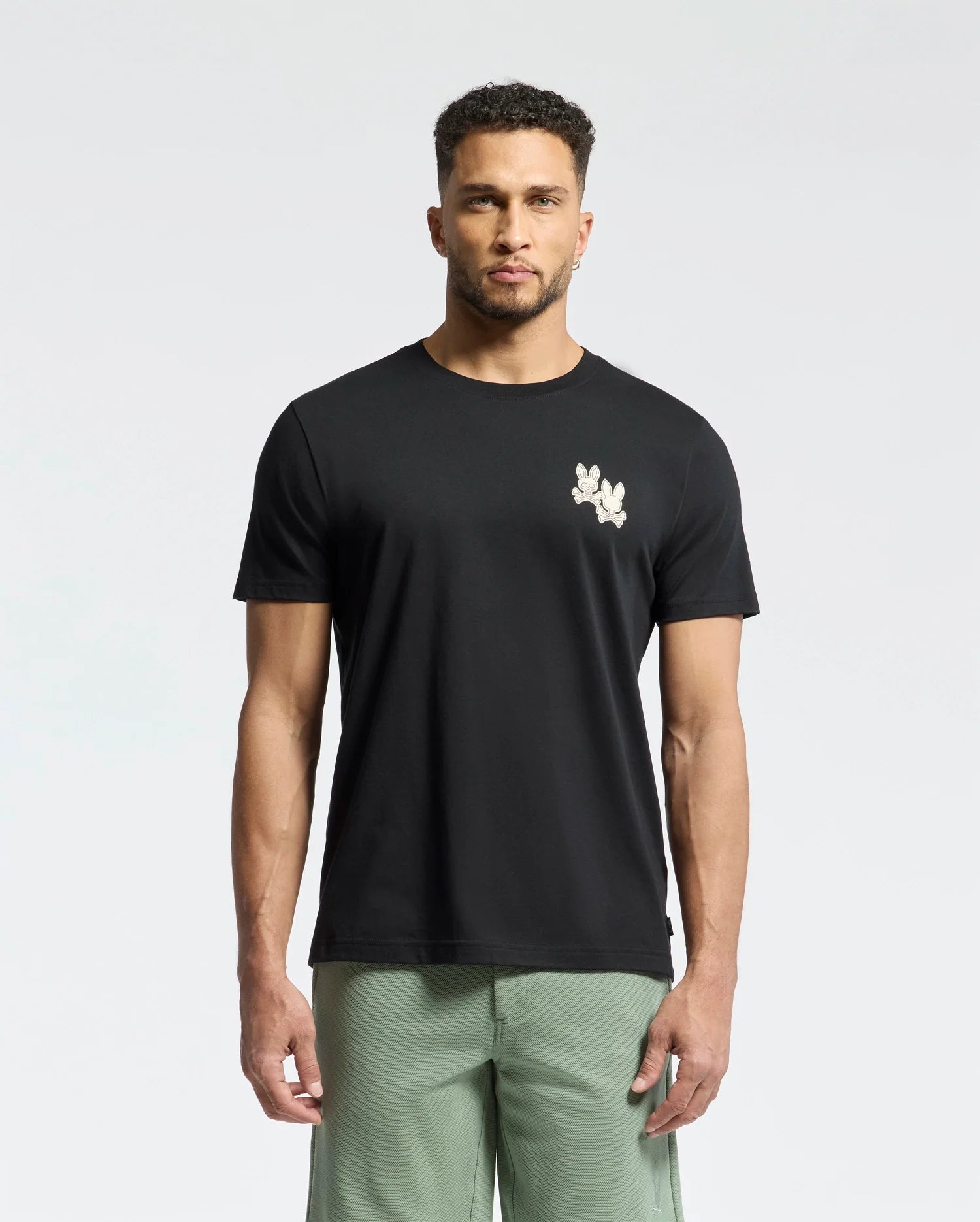 Psycho Bunny Elliot Front Tee - Black