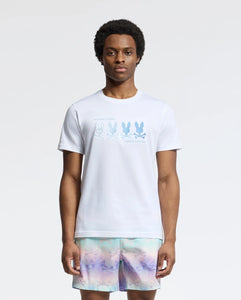 Psycho Bunny Oceania Graphic Tee - White