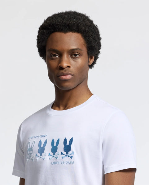 Psycho Bunny Oceania Graphic Tee - White