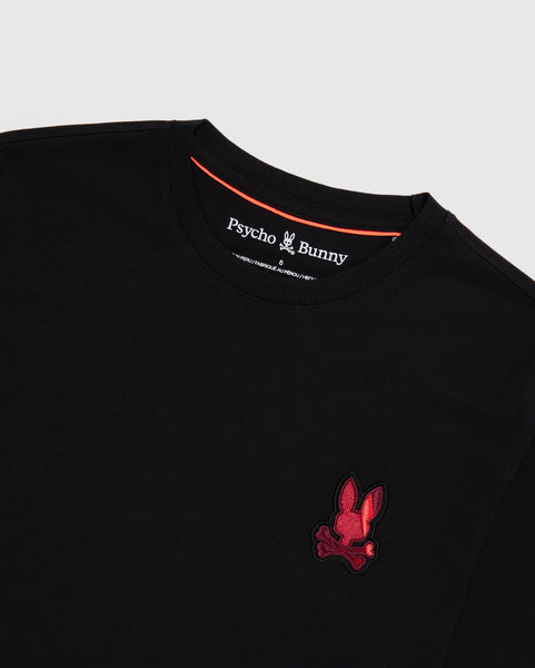 Psycho Bunny Apple valley Embroidered Tee - Black