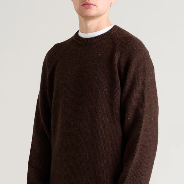 Carhartt WIP Anglistic Sweater - Speckled Tobacco