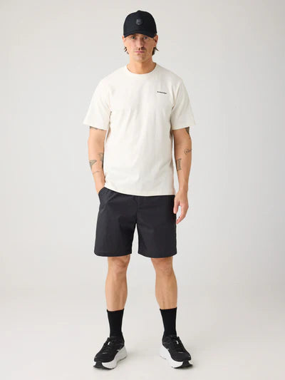 Knowledge Cotton Apparel Back Print Tee - Egret