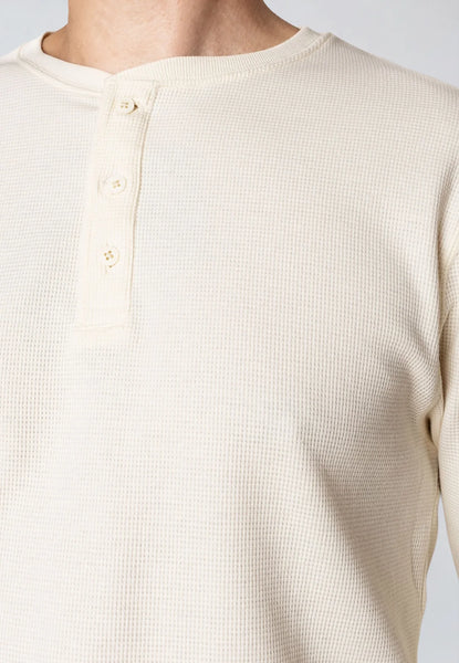 Clean Cut Copenhagen Cal Grandad L/S Shirt - Ecru Melange