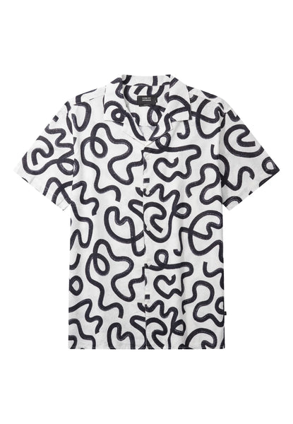 Clean Cut Copenhagen Bowling Cleave S/S Shirt - Navy