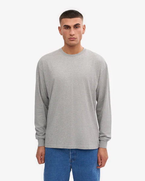 Colorful Standard Mens Oversized L/S Organic Tee - Faded Indigo