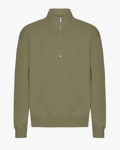 Colorful Standard Organic Quarter Zip - Dusty Olive