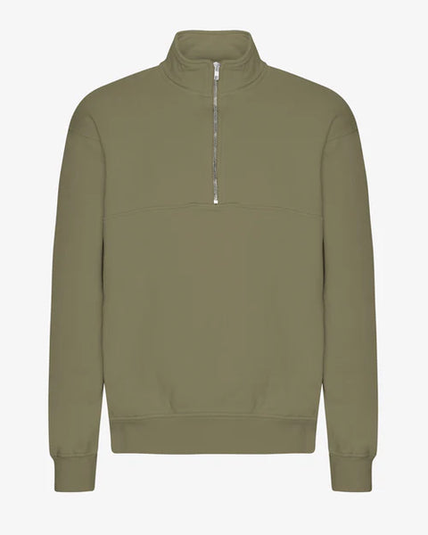 Colorful Standard Organic Quarter Zip - Dusty Olive