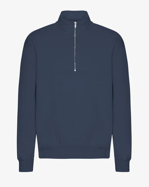 Colorful Standard Quarter Zip - Petrol Blue